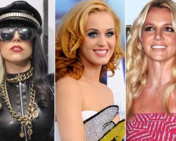 Lady Gaga, Katy Perry, Britney Spears