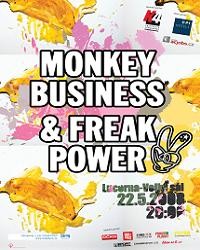 Monkey Business & Freak Power flyer