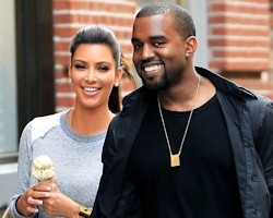 Kanye West + Kim 