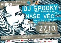 DJ Spooky, 27.10.2005,Fléda,Brno - Flyer
