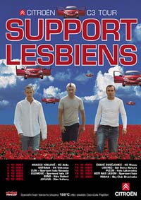 Support Lesbiens turné plakát