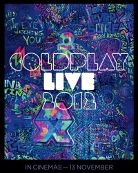 Coldplay Live 2012 Cinema flyer